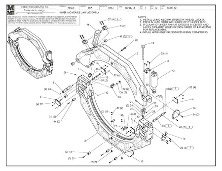 T4811201 - Inner Moveable Jaw Assembly