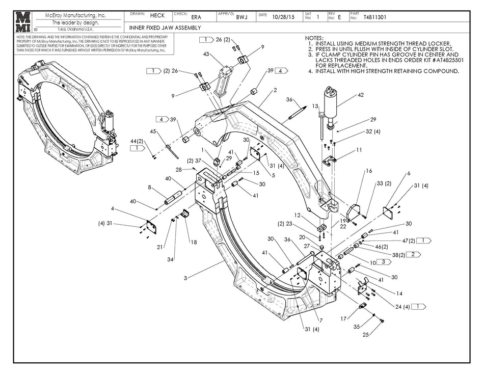 T4811301 - Inner Fixed Jaw Assembly