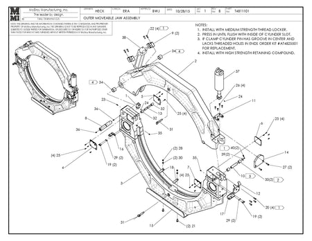 T4811101 - Outer Moveable Jaw Assembly