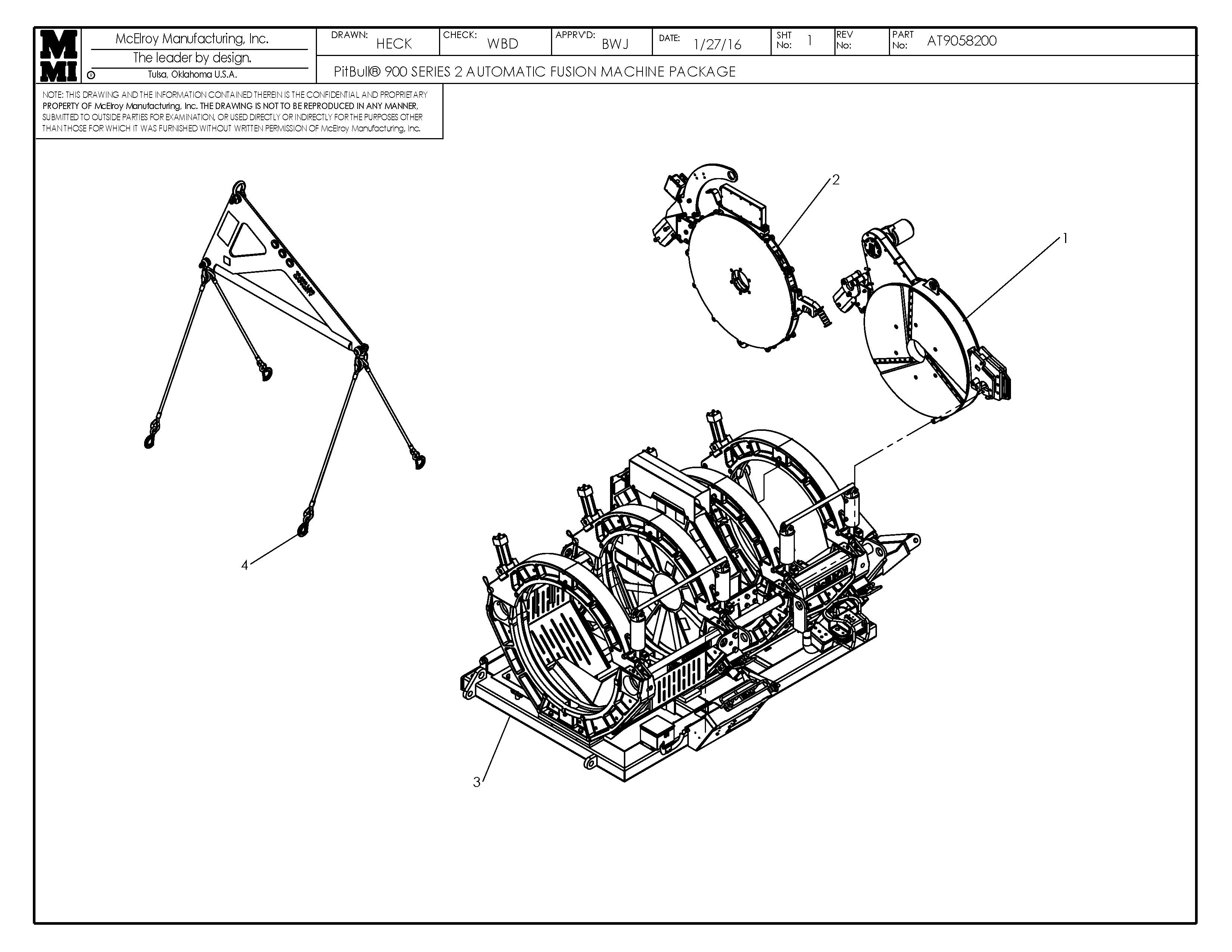 McElroy Part AT9058201 - PB900 S2 AUTO HF F/M PKG For Sale