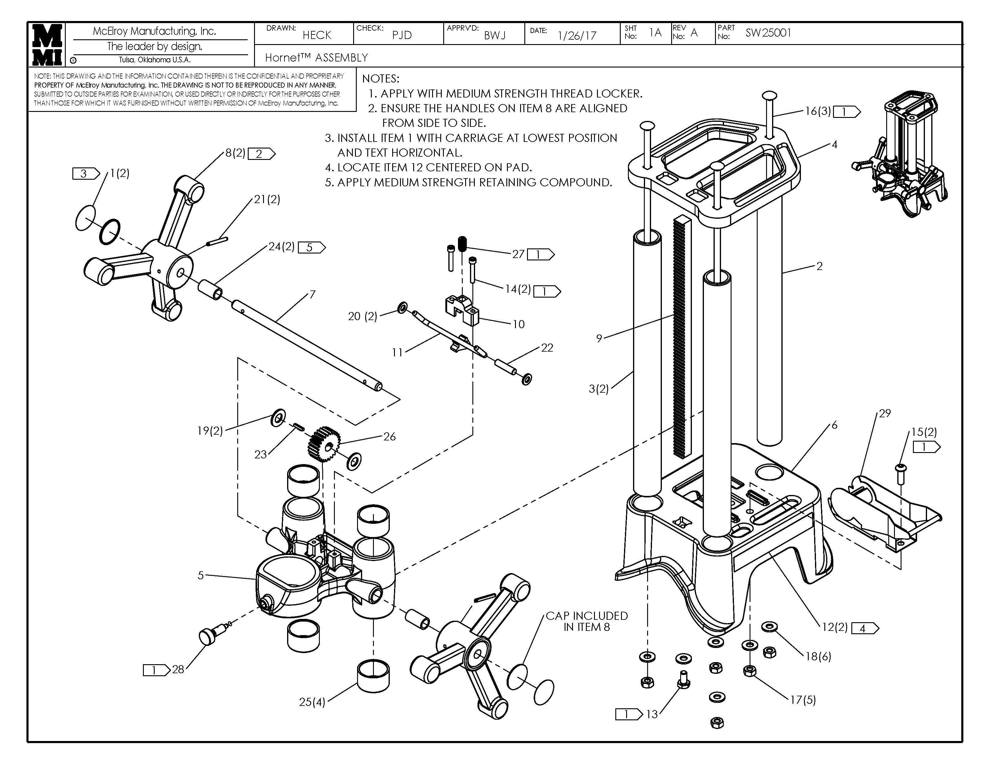 SW25001 - Hornet Assembly