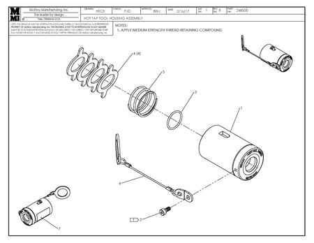 McElroy Part 248503 - 50MM HTT HOUSING ASSY for sale