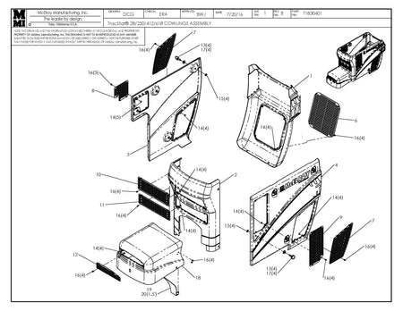 T1830401 - T28/250/412/618 S2 Cowling Assembly