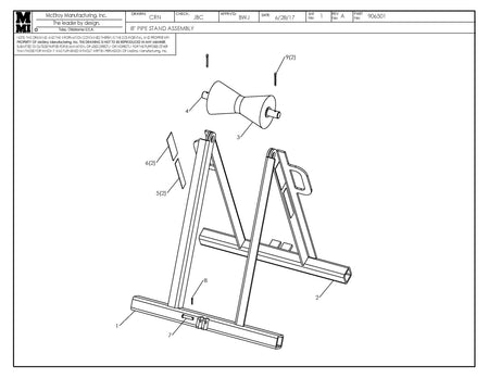 McElroy Part 906501 - 8 PIPE STAND ASSY for sale