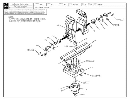McElroy Part 729101 - PIPE CLAMP ASSY for sale