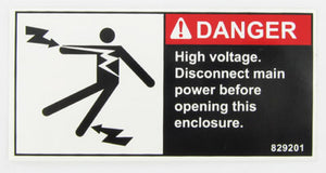 McElroy Part 829201 - DANGER HIGH VOLTAGE LABEL for sale