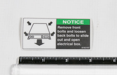 McElroy Part 8163157 - 824/1236 ELECTRICAL BOX LABEL for sale