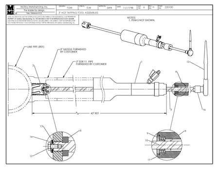 McElroy Part 220107 - 3IPS HD 3408/4710 HTT ASSY for sale