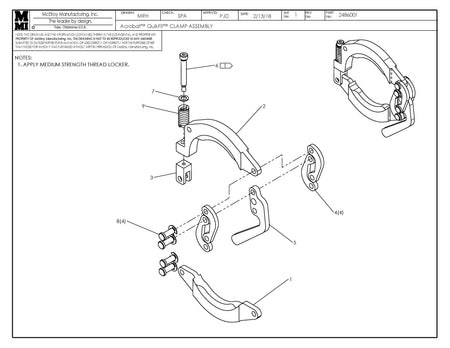 McElroy Part 2486001 - ACROBAT W/QF CLAMP ASSY for sale