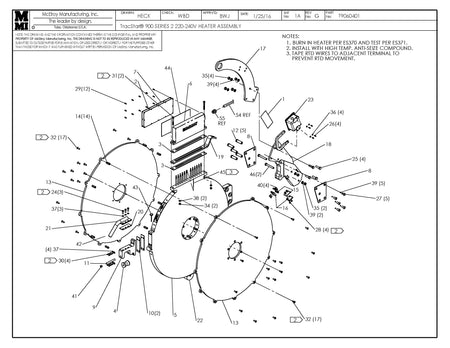 McElroy Part T9060401 - T900 S2 220-240V HEATER ASSY For Sale
