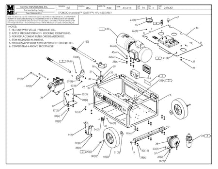 McElroy Part 2496301 - EP2800Q HPU ASSY for sale