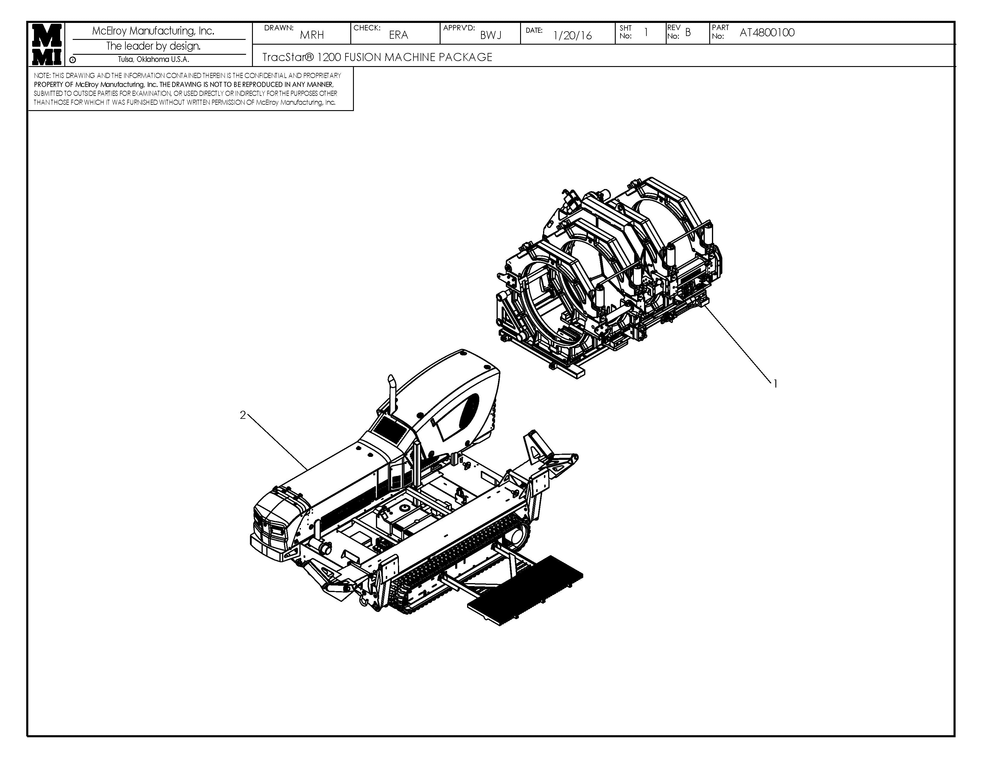 AT4800105 - T1200 Mf W/Rad Heater Fusion Machine Package