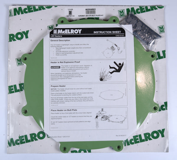 Acrobat 250 Heater Butt Plate Kit