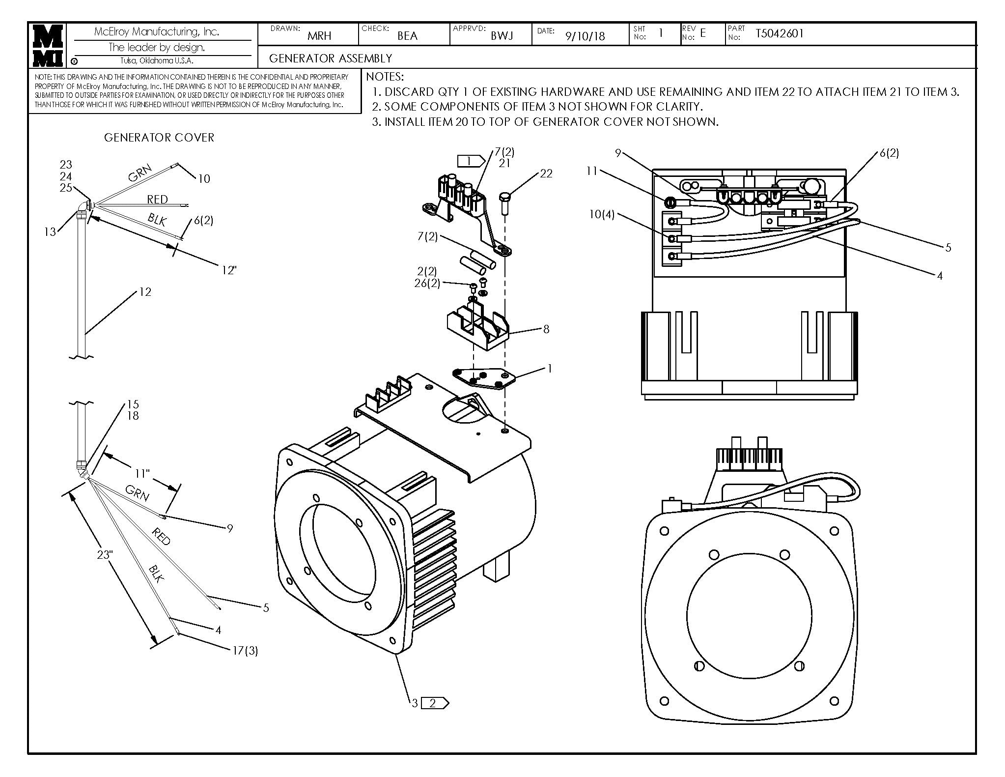 T5042601 - Generator Assembly