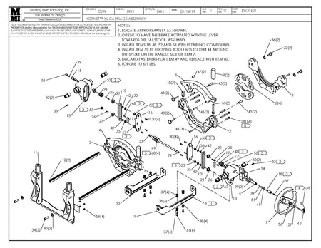 SW31601 - Hornet Xl Carriage Assembly