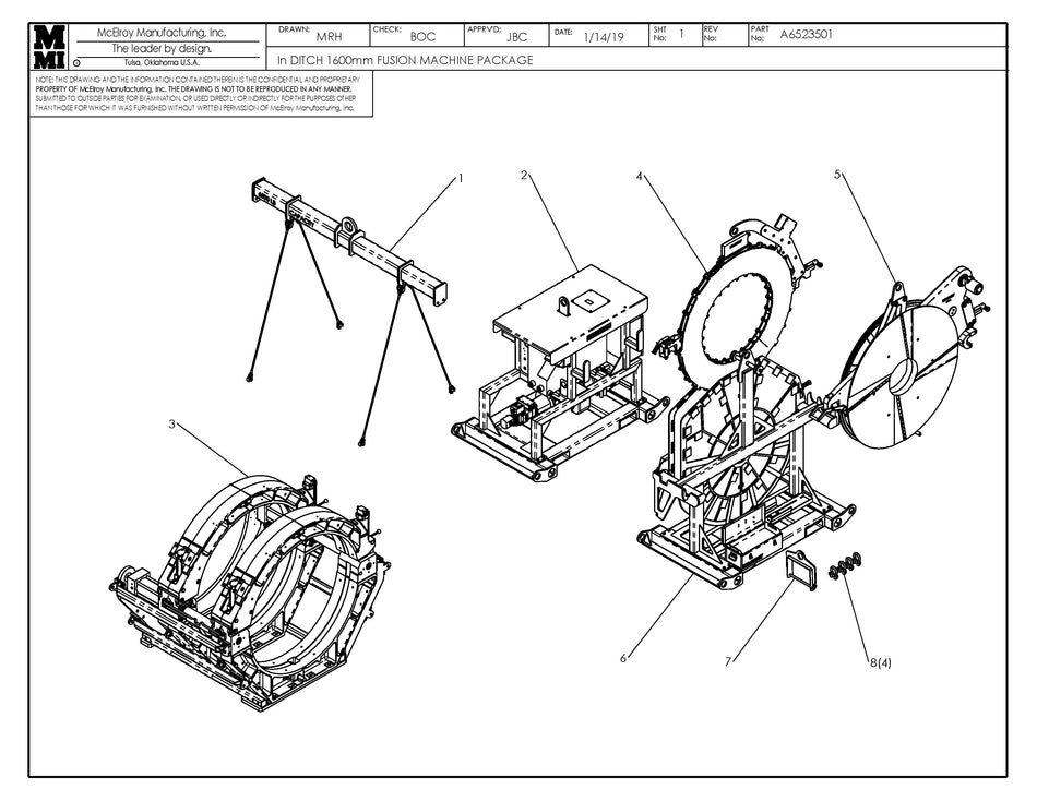 A6523501 - In-Ditch 1600 Fusion Machine Package