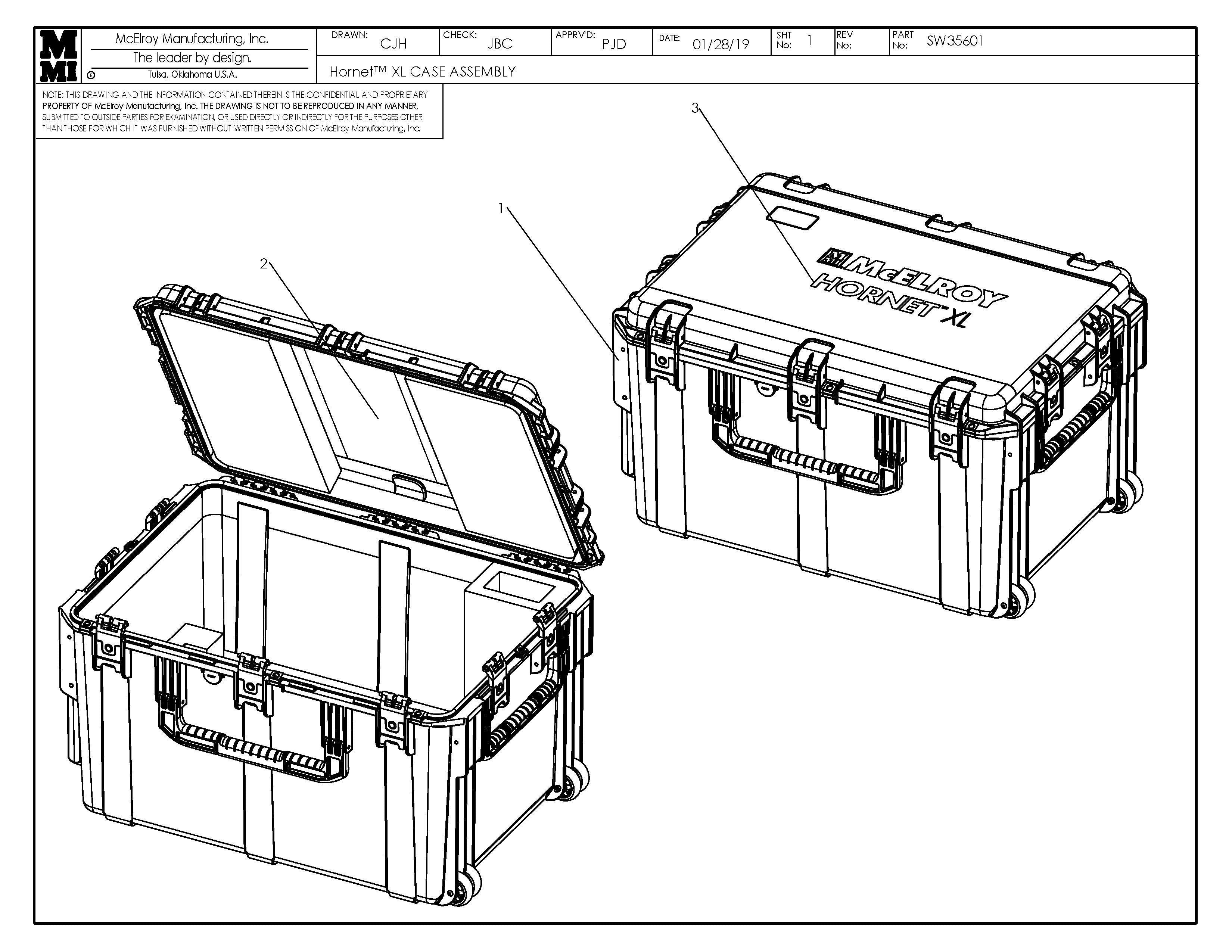 SW35601 - Hornet Xl Case Assembly