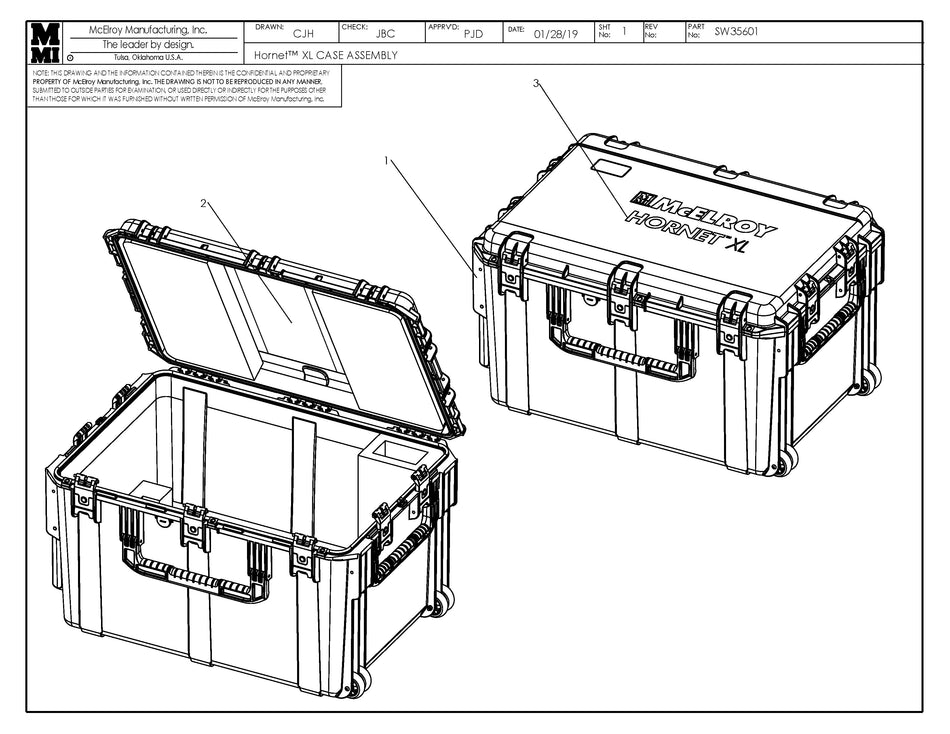 SW35601 - Hornet Xl Case Assembly