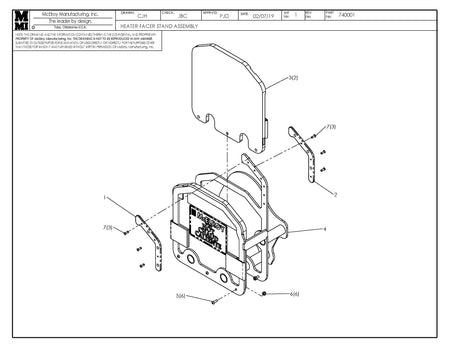 McElroy Part 740001 - HEATER FACER STAND ASSY for sale