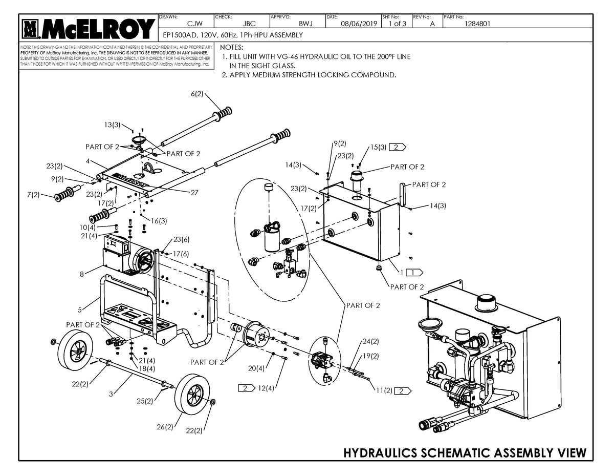 Ep1500Ad 120V Hpu Assembly