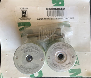 MA0050650 - 160mm X 32mm McElroy Fusion Outlet Weld Head Set for Polypropylene