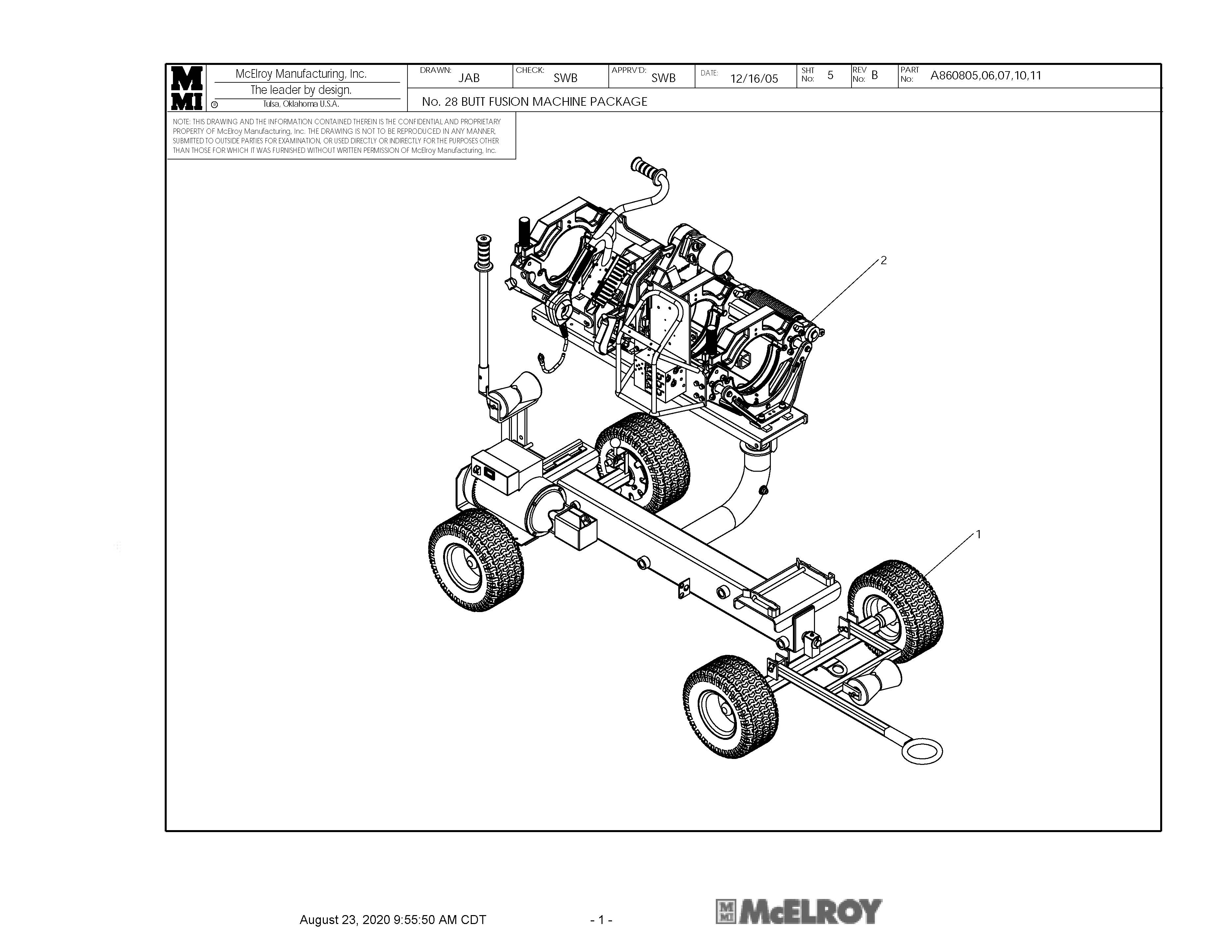 McElroy AT1830002 TracStar® 618 Series 2 Fusion Machine Package – Poly ...